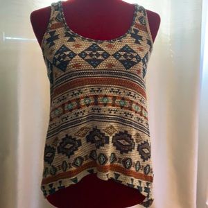 NWOT Aztec Print Tank Top